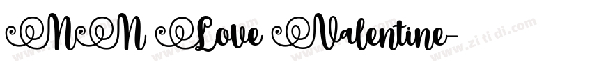 NN Love Valentine字体转换
